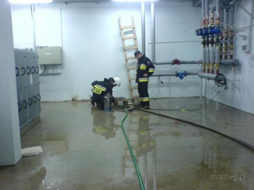 Zalana hala sportowa